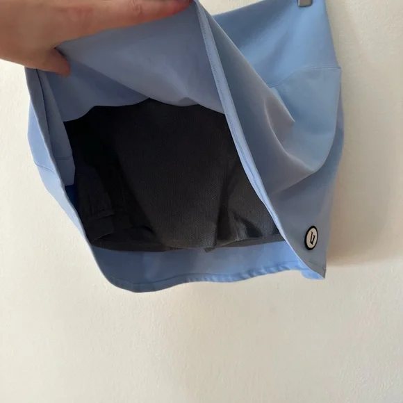 Stylish Light Blue Mini Skirt - Picture 3 of 5